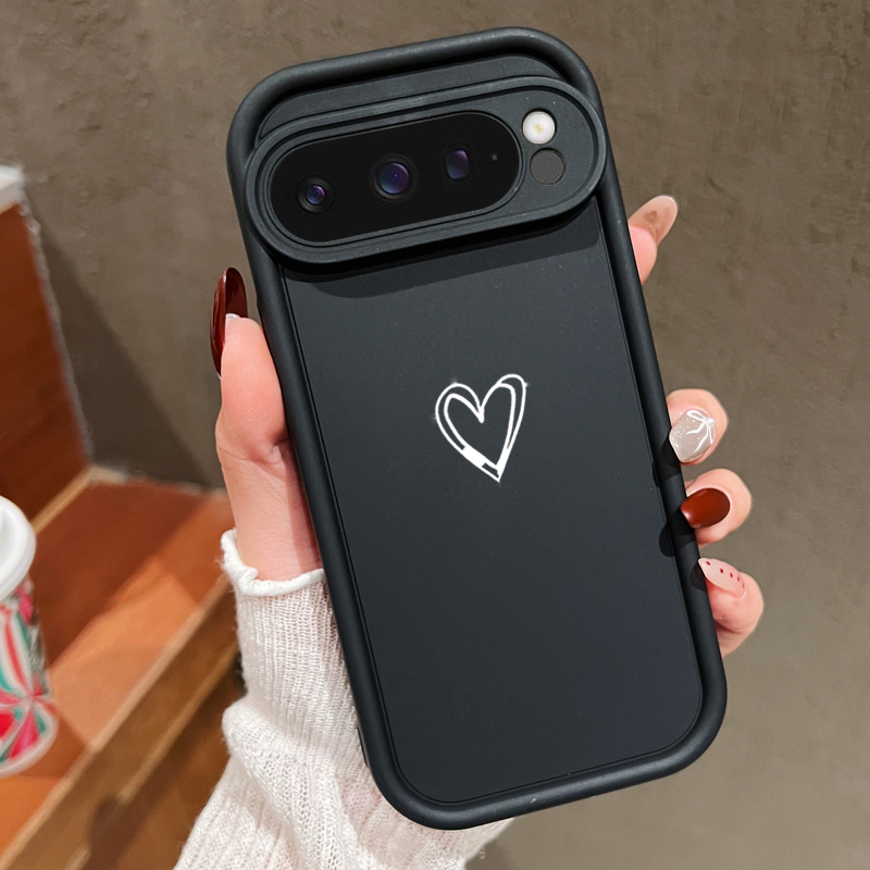 Google Pixel 8A - Мягкий чехол с простым узором «Любовь»