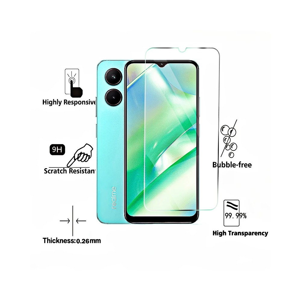 4 шт. защитных стекол для Real – обзор и цена Realme C67